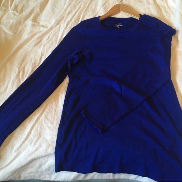 J.Crew Royal Blue Perfect Fit Long-sleeve Tee - Picture 4 of 4